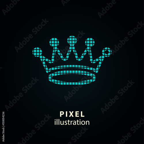 Crown - pixel illustration.