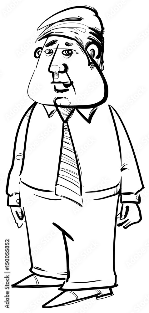 black and white businessman sketch black and white businessman sketch