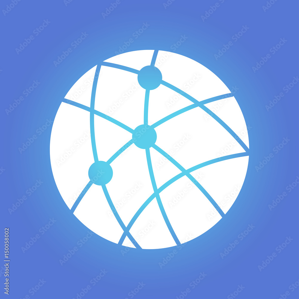 Global technology or social network icon sign symbol. Global technology or social network icon sign symbol.