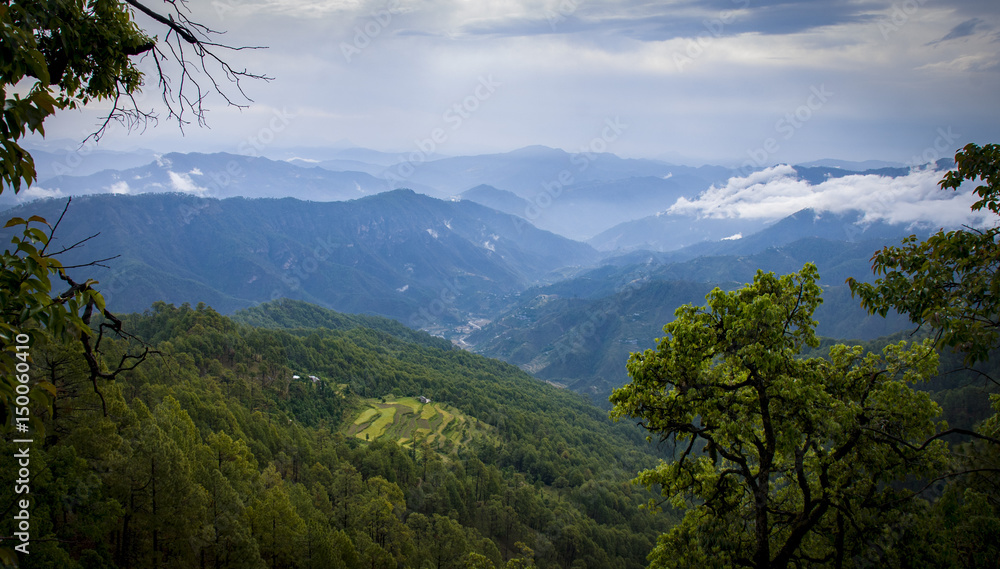 Mountains and clouds in Almora Mountains and clouds in Almora