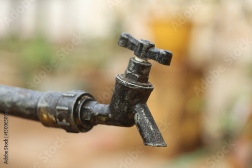 water tap in the kitchen