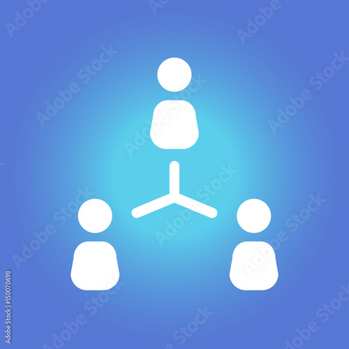 Communication concept. Social network single icon. Global technology. The network of social connections in the business.