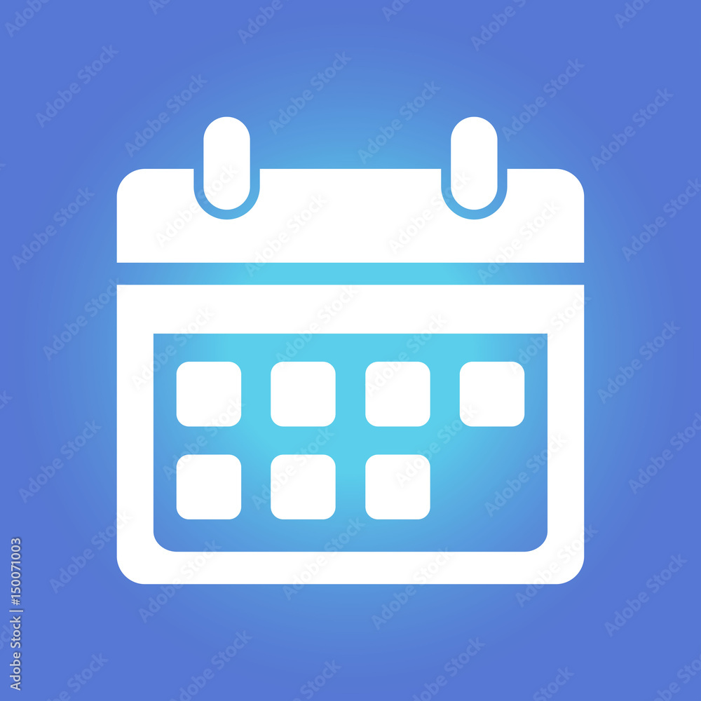 Vector calendar icon. Important dates sign. Flat design style. Vector calendar icon. Important dates sign. Flat design style.