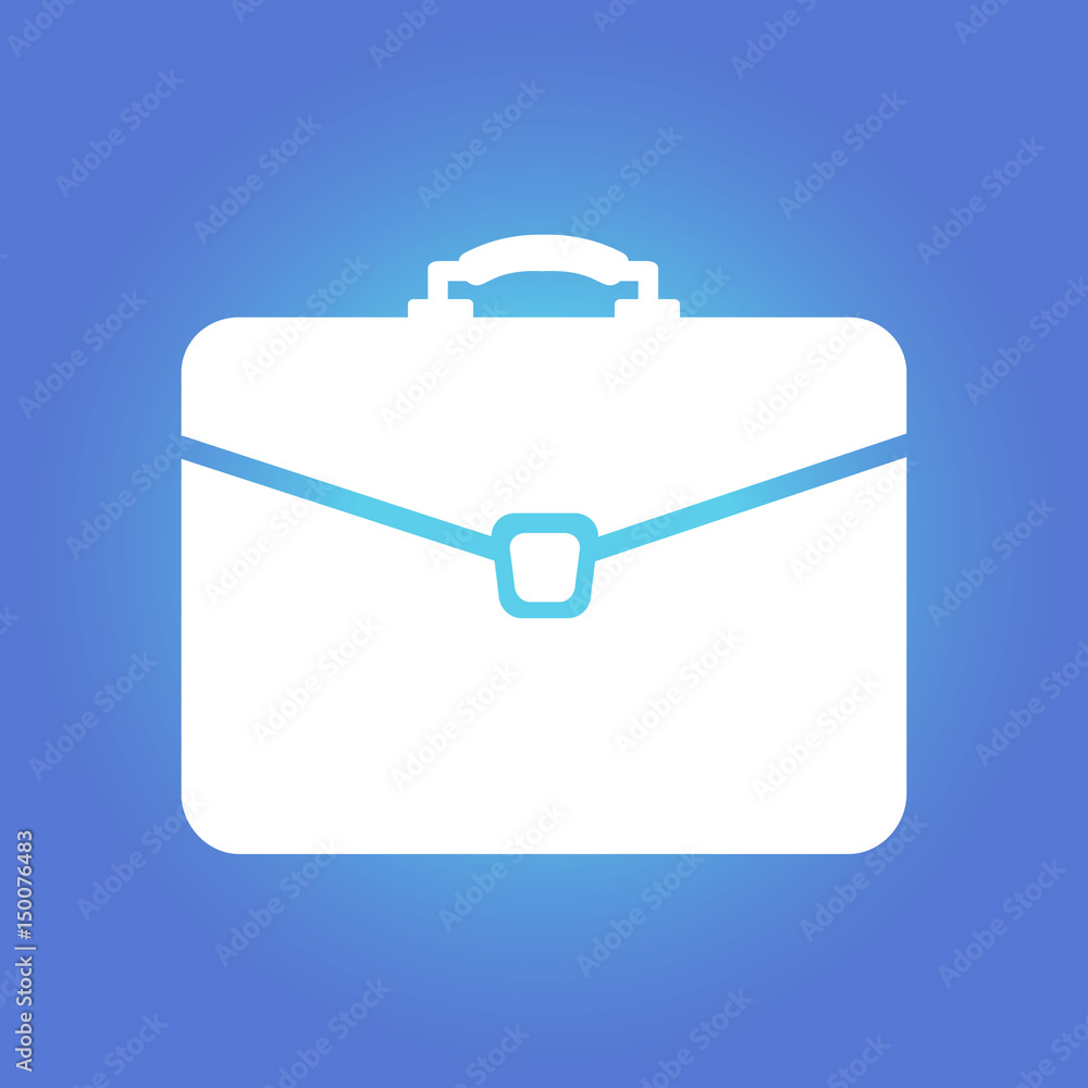 Briefcase icon, vector illustration. Flat design style. Briefcase icon, vector illustration. Flat design style.