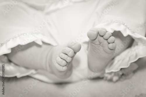 Toddler's feet. Baby's feet.