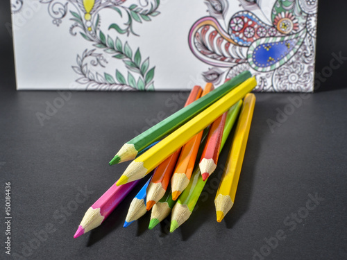 adult coloring book trend, for stress relief photo