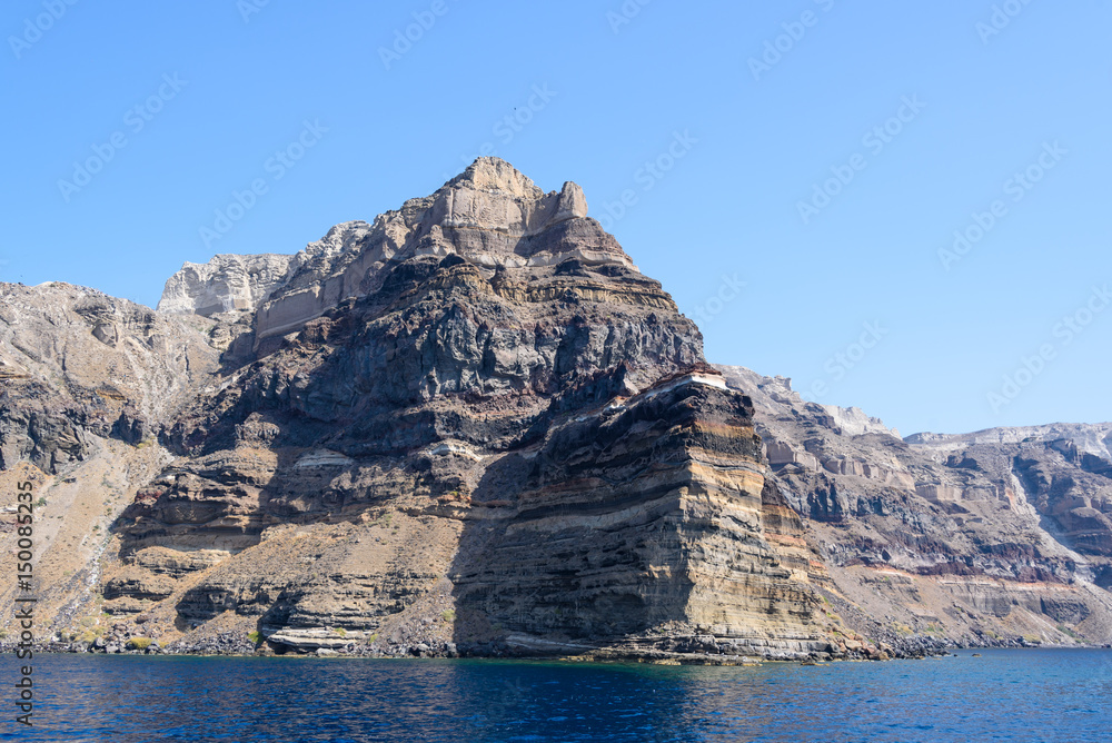terrain of Santorini