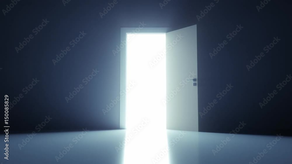 Door opening to light Door opening to light