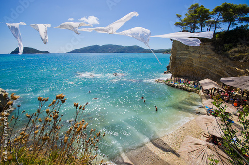 Cameo island with famous beach, Zakynthos, Greece photo