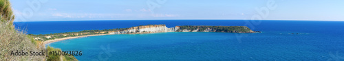 Panoramic view of Gerakas beach on Zakynthos, Greece