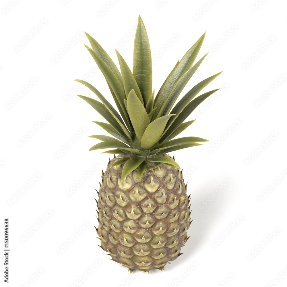 Fototapeta premium realistic 3d render of pineapple