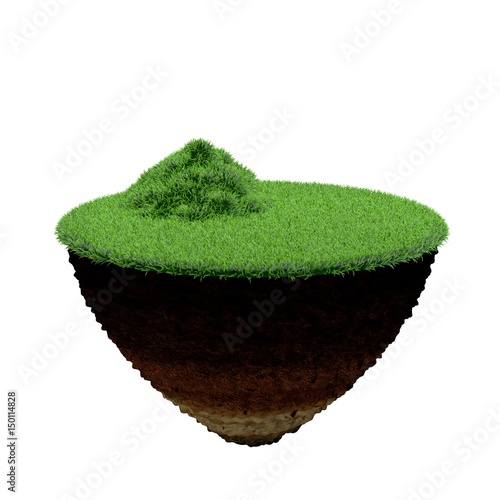 Cross section of ground wit...