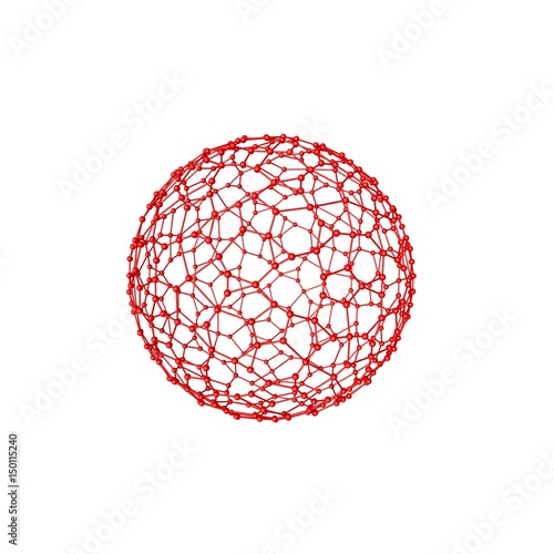 Abstract Sphere wireframe. ...