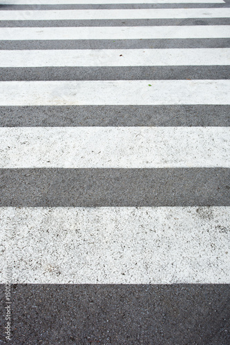 pedestrian crossing lines closeup