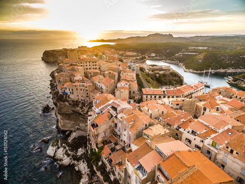 Photos Bonifacio from above on corse