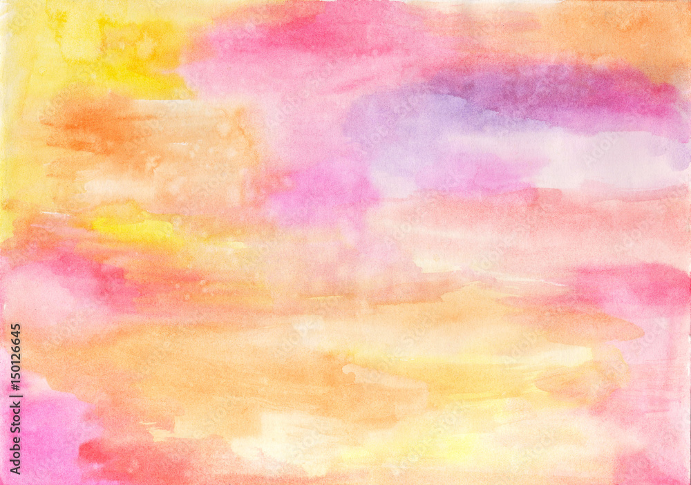 Abstract colorful creative watercolor texture.