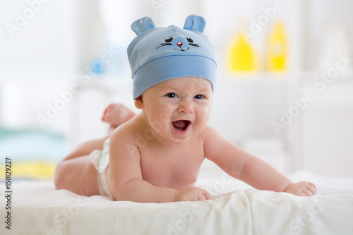 Little baby boy weared in f...