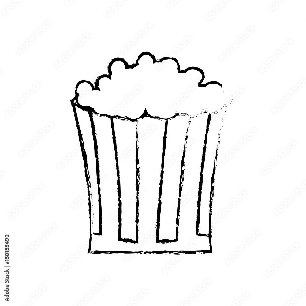 sketch pop corn snack celebration image vector illustration sketch pop corn snack celebration image vector illustration