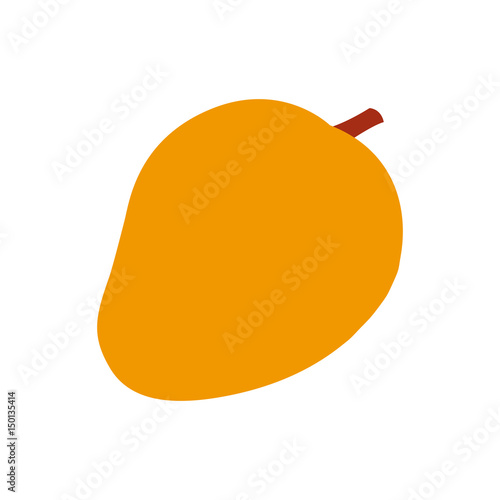 mango fruit tropical food image vector illustration
