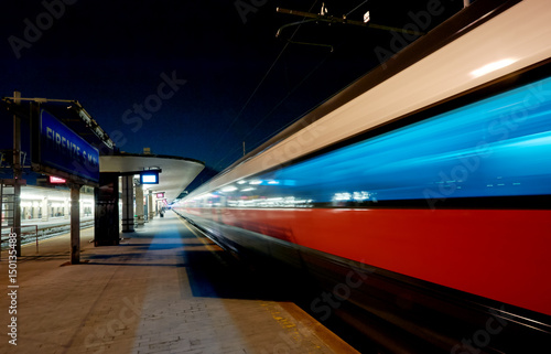 The modern high-speed train 