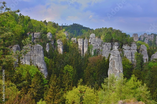 sandstone rocks in czech republic