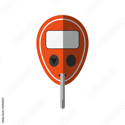 glucometer healthcare icon image vector illustration design 