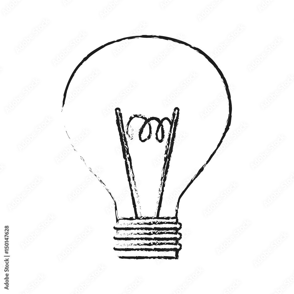 blurred silhouette modern light bulb vector illustration blurred silhouette modern light bulb vector illustration
