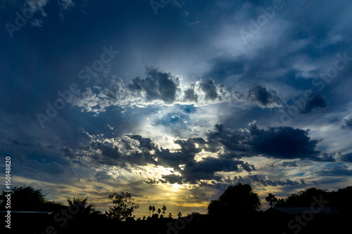 Beautiful sunset in Yuma Arizona 