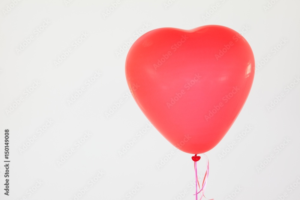 Heart-shaped red balloon Heart-shaped red balloon