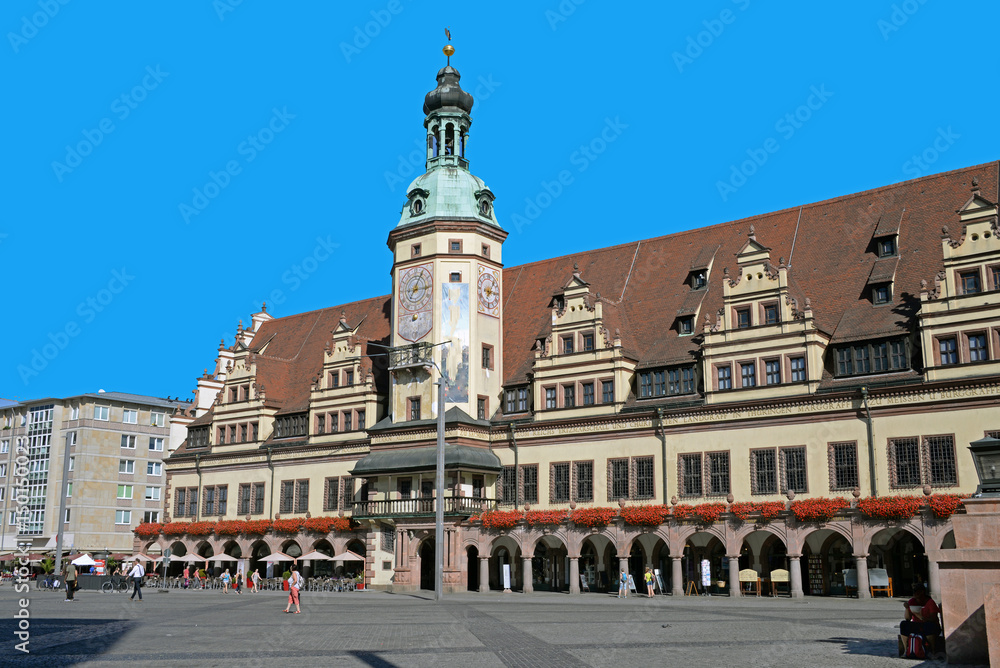 Das alte Rathaus von Leipzig
