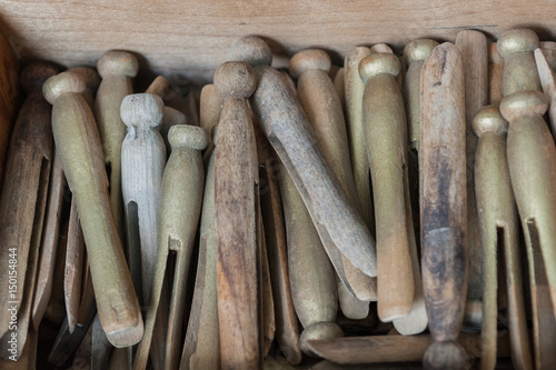 Box of clothespins