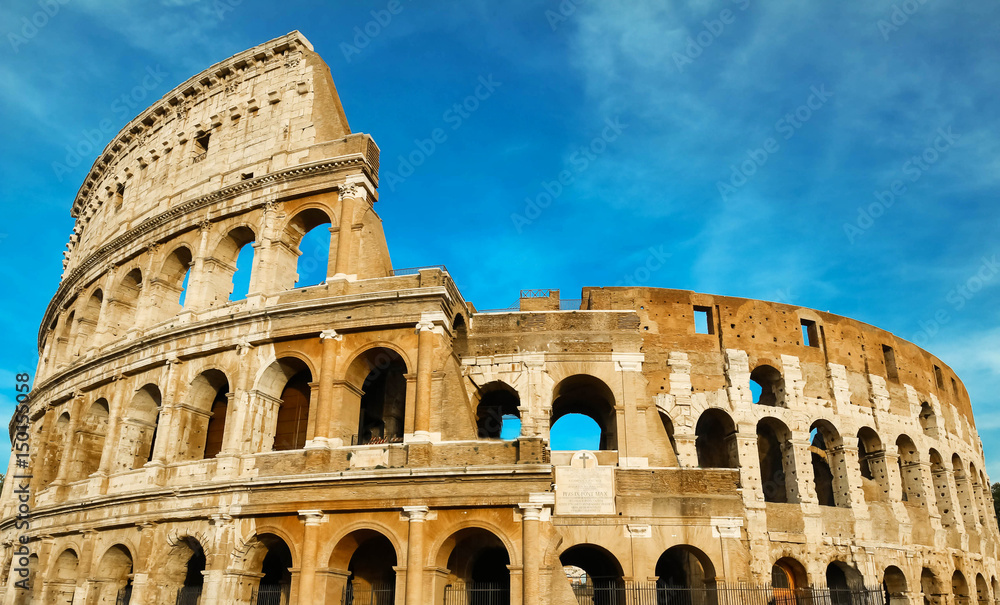 The legendary Coliseum of Rome, Italy