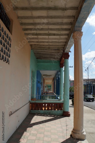 Columned porches in Pinar