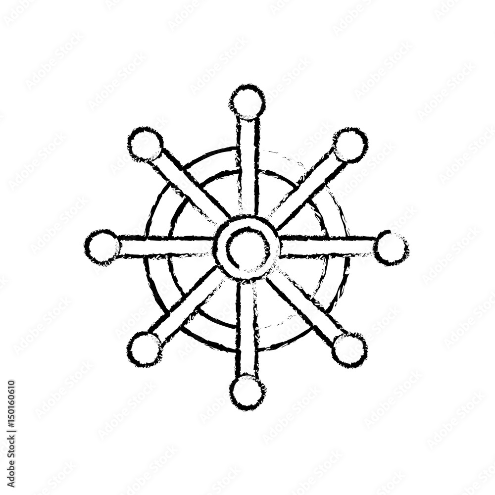 Steering ship boat icon vector illustration graphic design Steering ship boat icon vector illustration graphic design