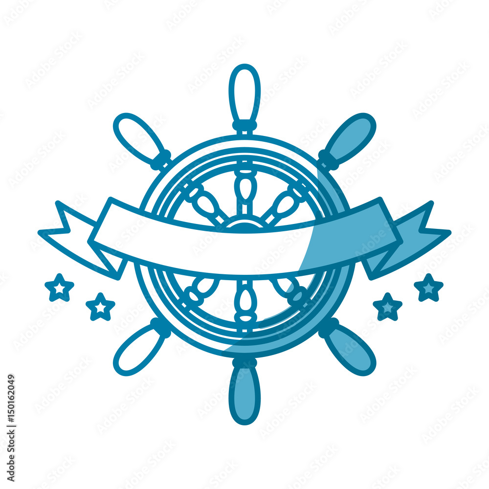 Steering ship boat icon vector illustration graphic design