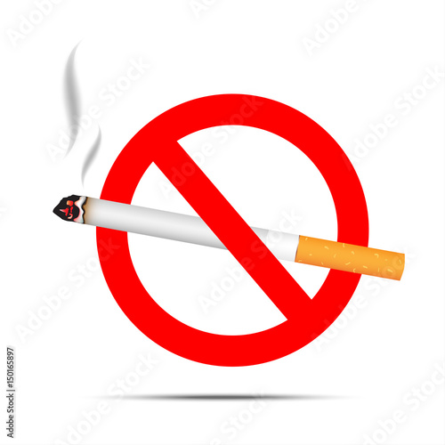 no smoking sign isolated on white background