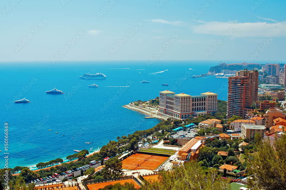 Seascape on the Cote d'Azur, Monaco, Monte Carlo.