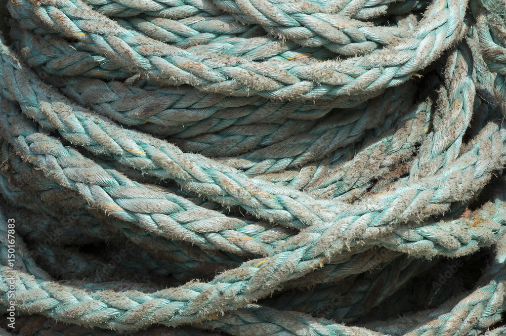 Old sea rope background 