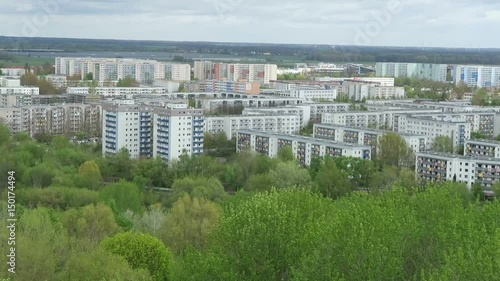 Aerial view over Berlin Marzahn district photo