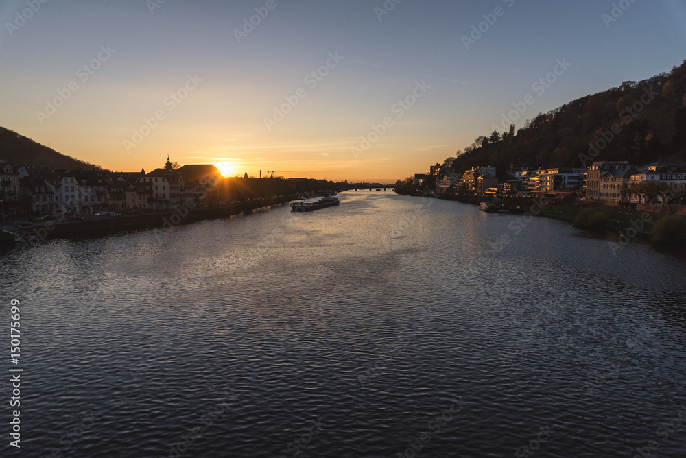 Sonnenuntergang in Heidelberg