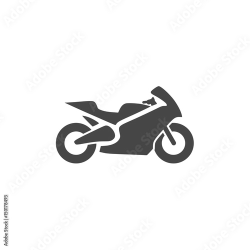 Sport bike icon illustration