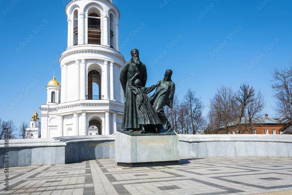 Fototapeta premium A monument to the new martyrs of Russia in Shuya, Ivanovo oblast, Russia.