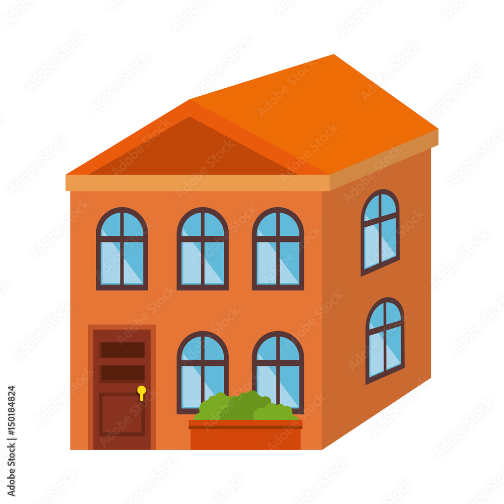 cute building exterior icon vector illustration design cute building exterior icon vector illustration design