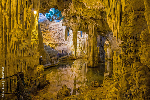 Neptune's Grotto (Italian: Grotta di Nettuno) is a stalactite cave near the town of Alghero on the island of Sardinia, Italy © johnkruger1