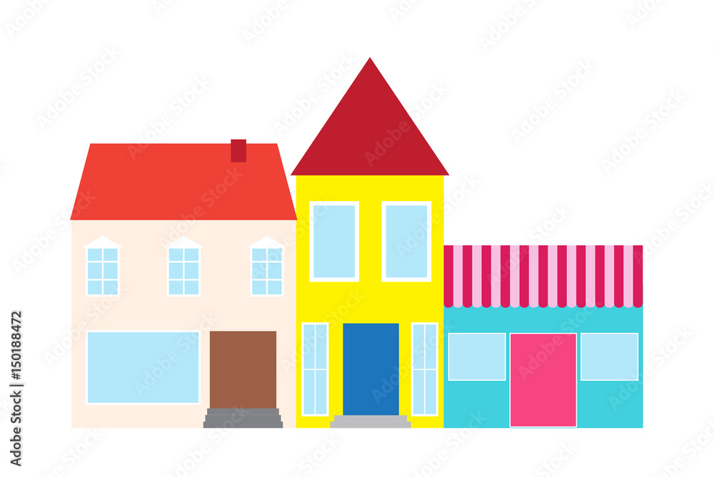 Fototapeta premium colorful street