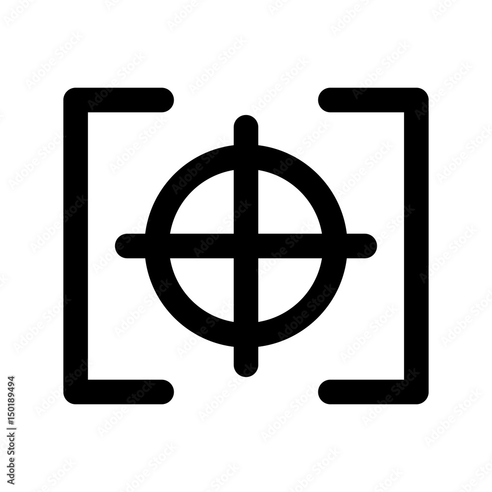 photo target camera item vector illustration design photo target camera item vector illustration design