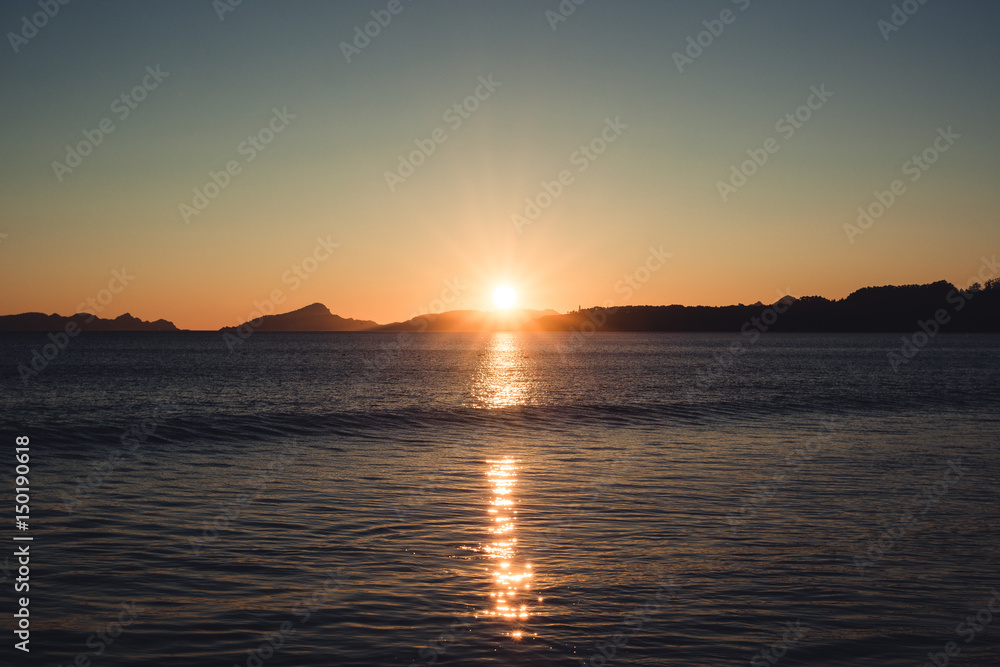 Obraz premium sunset sea