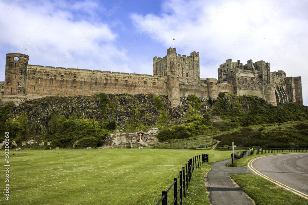 Bamburgh castle, Northumberland, UK