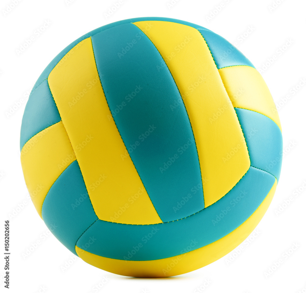 Leather volleyball isolated on a white background Leather volleyball isolated on a white background