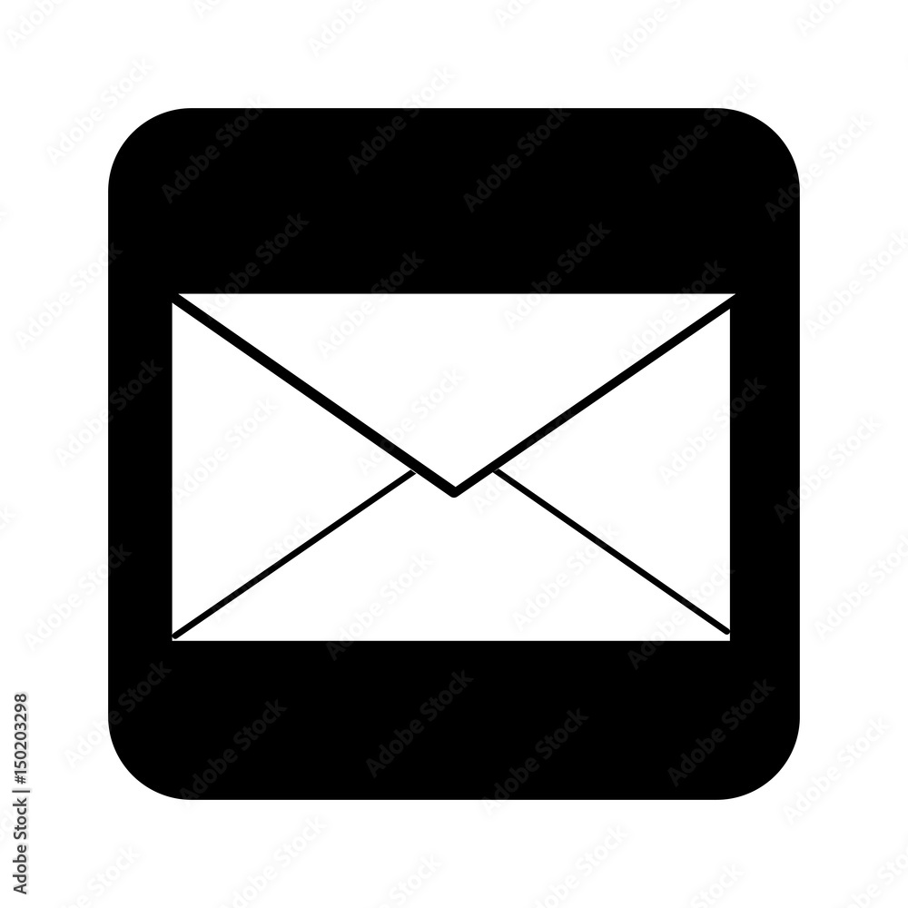envelope mail application icon vector illustration design envelope mail application icon vector illustration design